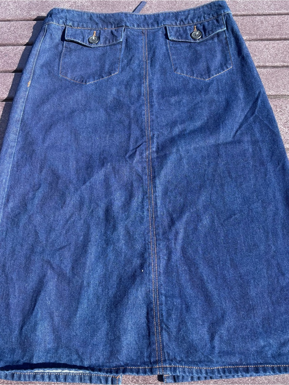 Boden Dark Blue Denim Skirt